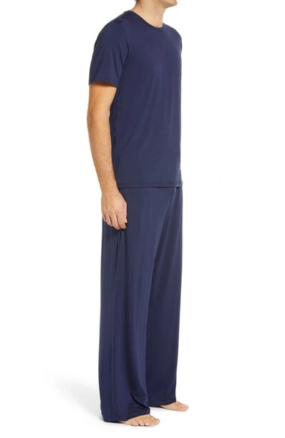 Shop Nordstrom Cooling Pajamas In Navy Peacoat