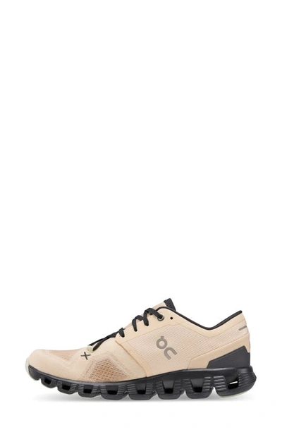 Shop On Cloud X 3 Training Shoe In Fawn/ Magnet