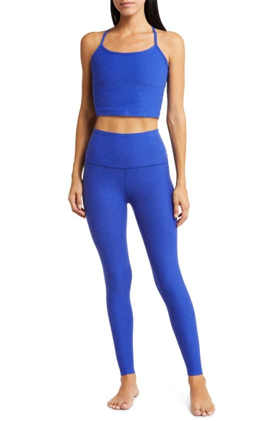 Shop Beyond Yoga Caught In Sapphire Blue Heathe