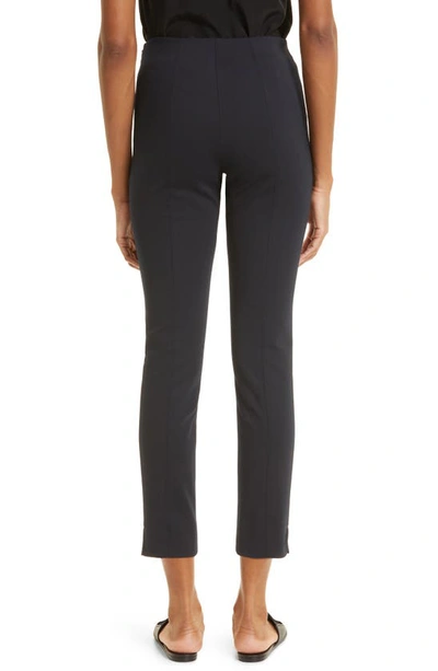 Shop Atm Anthony Thomas Melillo High Waist Crop Pants In Deep Navy