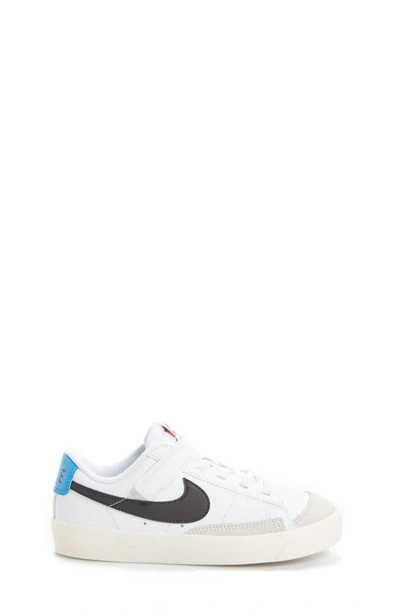 Shop Nike Kids' Blazer Low '77 Low Top Sneaker In White/ Black/ Blue/ Sail