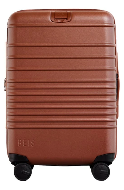 Beis 21-inch Rolling Spinner Suitcase In Maple