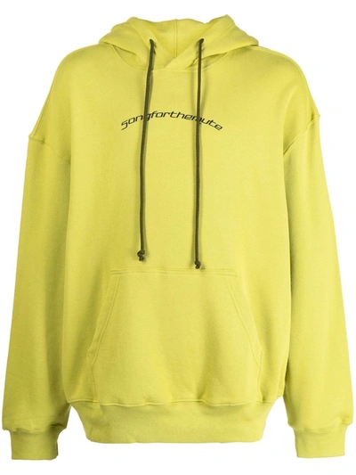 Shop Song For The Mute Men Gym Hoodie In Lime