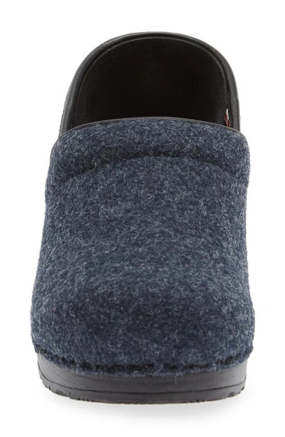 Shop Sanita Ava Wool Clog In Navy