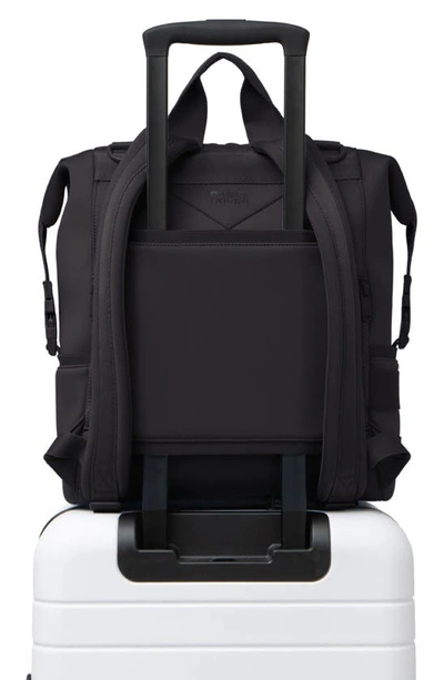 Shop Dagne Dover Indi Medium Neoprene Diaper Backpack In Onyx