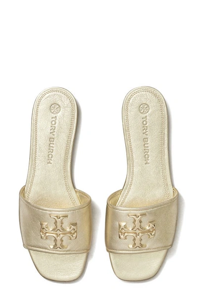 Shop Tory Burch Eleanor Slide Sandal In Spark Gold / Spark Gold