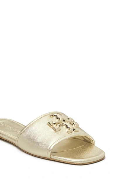 Shop Tory Burch Eleanor Slide Sandal In Spark Gold / Spark Gold
