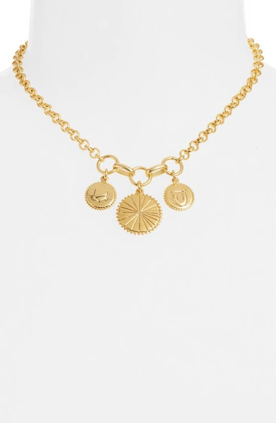 Shop Madewell Good Luck Chain Necklace In Vintage Gold