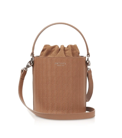 Meli Melo Santina Light Tan Woven Bucket Bag For Women