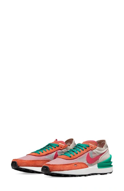 Shop Nike Waffle One Sneaker In Burnt Sunrise/ Mystic Hibiscus