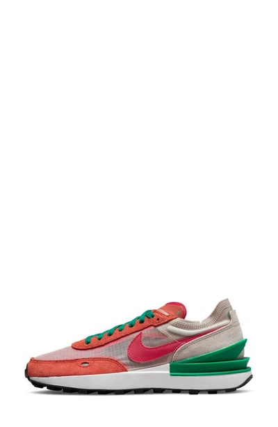 Nike Waffle One Sneaker In Burnt Sunrise/ Mystic Hibiscus