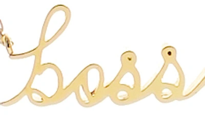 Panacea Boss Pendant Necklace In Gold