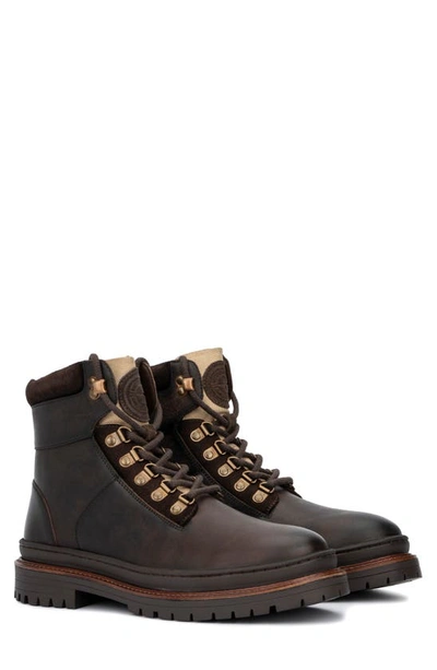 Reserve Footwear Rafael Lug Sole Boot In Brown