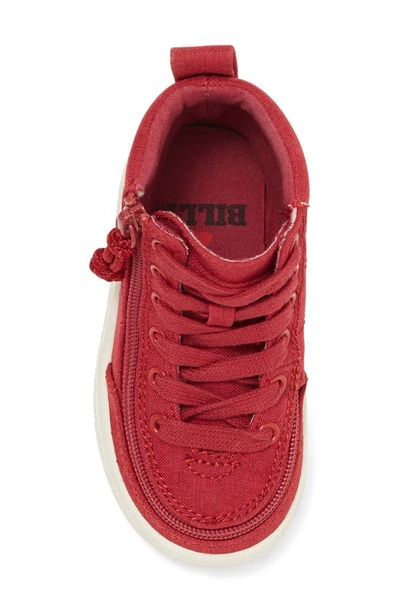 Shop Billy Footwear Kids' Classic Hi-rise Sneaker In Rogue Red Jersey