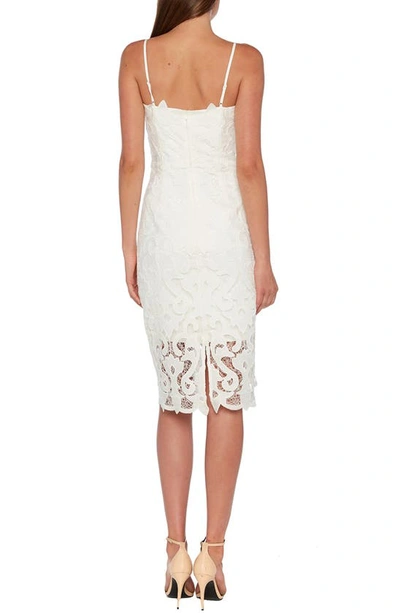 Shop Bardot Lina Lace Sheath Dress In Ivory