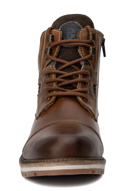 Reserve Footwear Jabari Faux Shearling Lined Boot In Tan