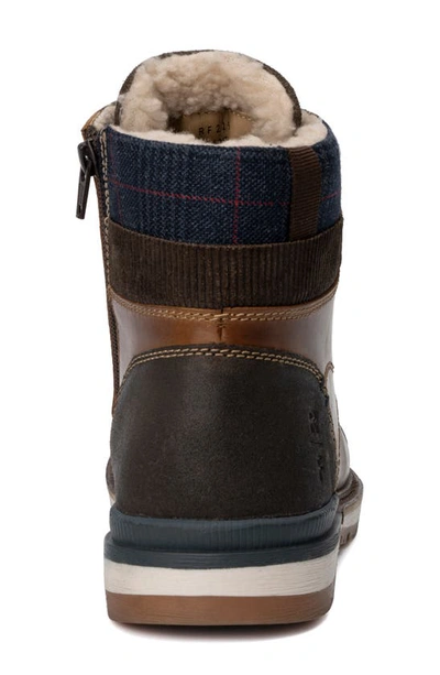 Reserve Footwear Jabari Faux Shearling Lined Boot In Tan