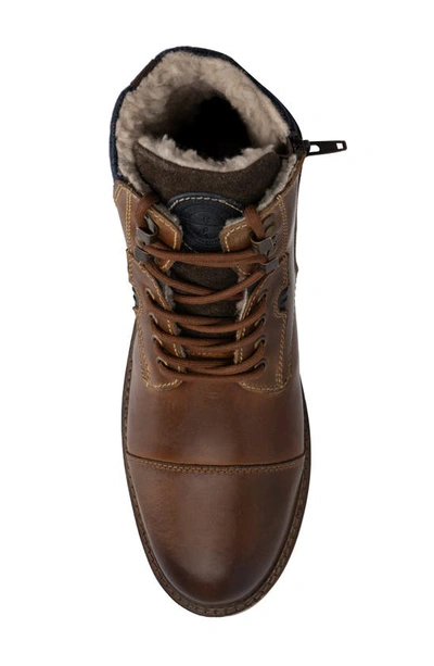 Reserve Footwear Jabari Faux Shearling Lined Boot In Tan