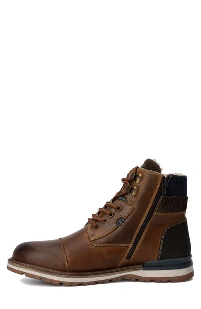 Reserve Footwear Jabari Faux Shearling Lined Boot In Tan