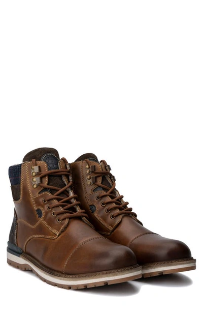 Reserve Footwear Jabari Faux Shearling Lined Boot In Tan