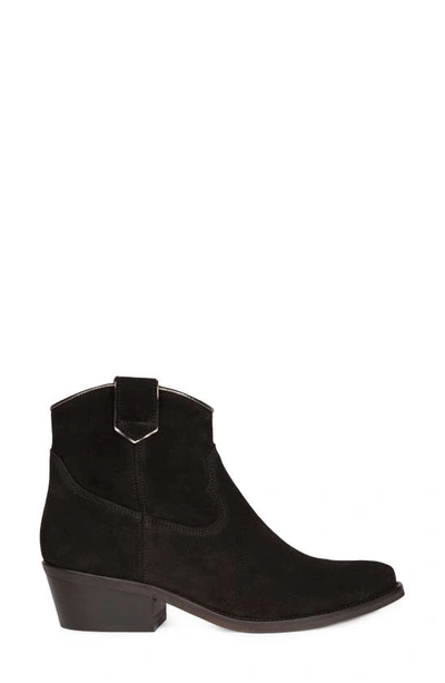 Penelope Chilvers Cassidy Suede Cowboy Boot In Black
