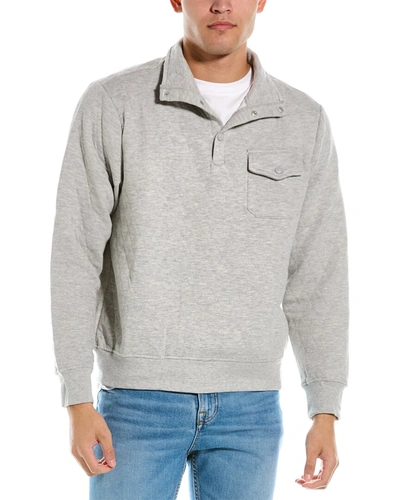 Shop Sovereign Code Columbia Diamond Quilted Pullover In Grey