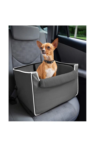 Shop Precious Tails Oxford Pet Collection Collapsible Pet Booster Seat In Gray White