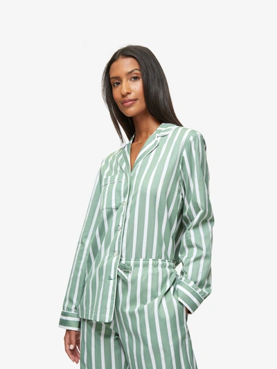 Derek Rose Women s Pyjamas Royal 219 Cotton Green ModeSens