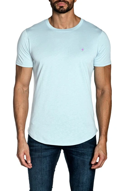 Shop Jared Lang Peruvian Cotton Crewneck T-shirt In Mint
