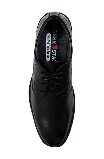 Deer Stags Men's Gramercy Memory Foam Water Repellant Classic Dress Casual Lace-up Oxford Shoes Men's Shoes In Black