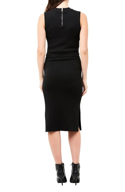 Ripe Maternity Layered Nursing Maternity Dress In Black