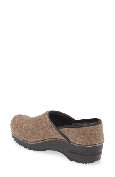 Shop Sanita Ava Wool Clog In Stone