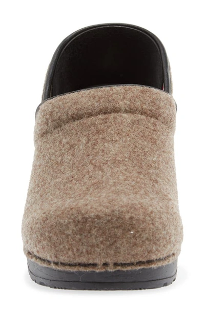 Shop Sanita Ava Wool Clog In Stone