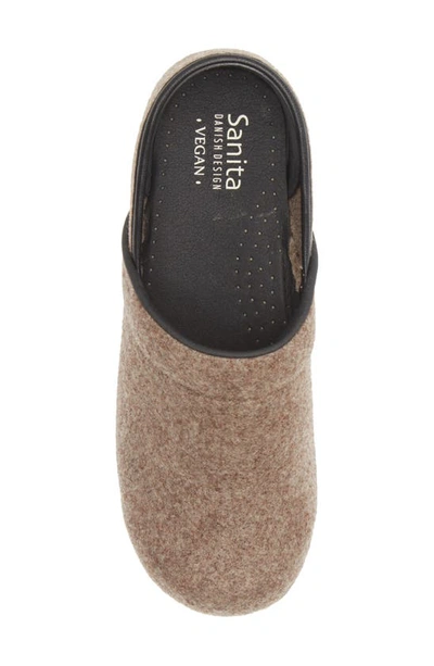 Shop Sanita Ava Wool Clog In Stone