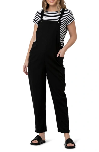 Shop Ripe Maternity Poppy Maternity Jumpsuit In Black