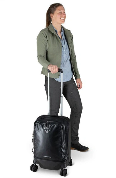 Shop Osprey Transporter 22-inch 4-wheel Hybrid Carry-on In Black