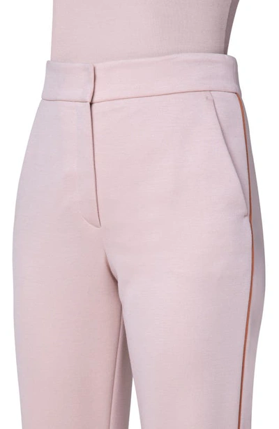 Shop Akris Christoph Contrast Piped Trousers In 036 Lily-terra