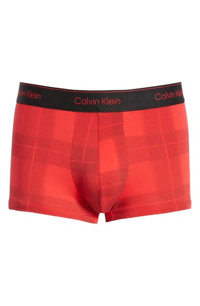 Calvin Klein Modern Cotton Stretch Holiday Textured Plaid Slim Fit