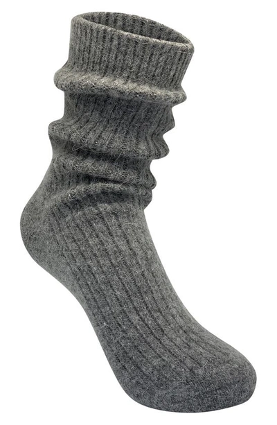 Shop High Heel Jungle Cashmere Blend Cloud Socks In Grey