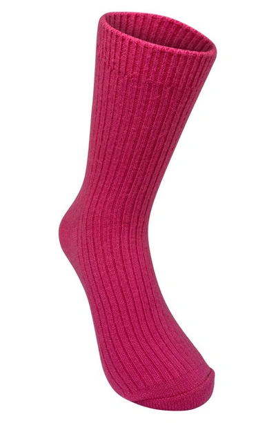 Shop High Heel Jungle Cashmere Blend Cloud Socks In Pink