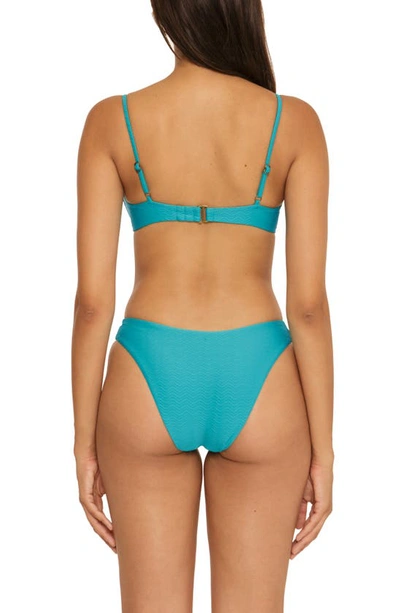 Shop Becca Vibes Scoop Front Bikini Bottoms In Gulf
