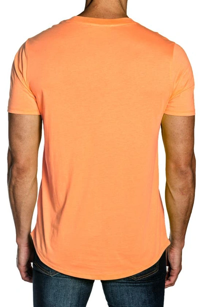 Shop Jared Lang Short Sleeve Cotton T-shirt In Coral