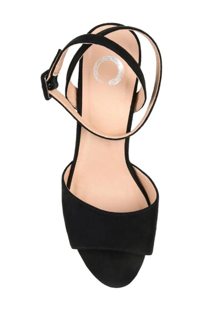 Journee Collection Women's Nairri Platform Block Heel Dress Sandals In Black