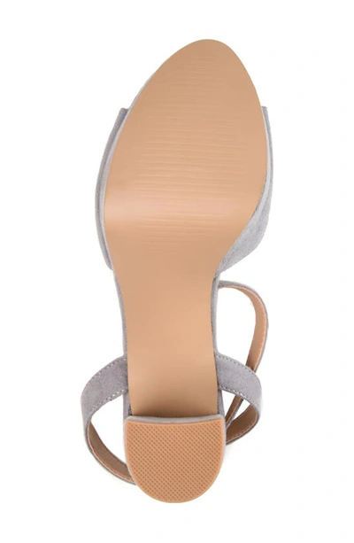 Shop Journee Collection Nairri Platform Sandal In Grey