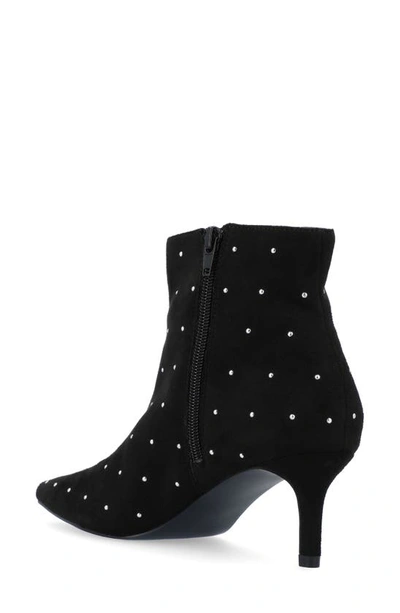 Shop Journee Collection Rossia Kitten Heel Bootie In Black