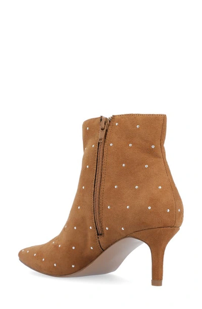 Journee Collection Rossia Kitten Heel Bootie In Tan