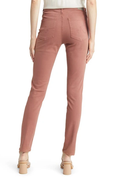 Shop Ag 'the Prima' Cigarette Leg Skinny Jeans In Dusty Blush