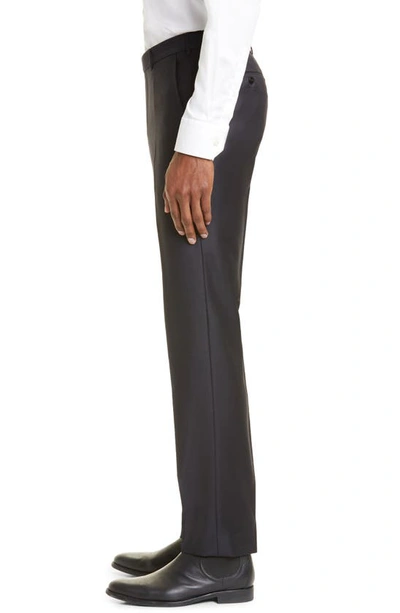 Zegna Slim Fit Wool Pants In Nvy Solid