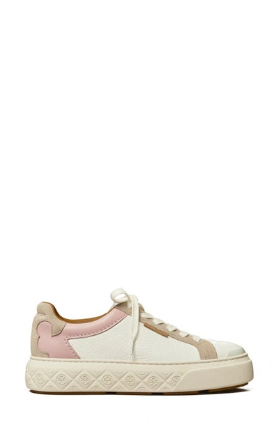 Shop Tory Burch Ladybug Sneaker In White / Rosa / Calcare