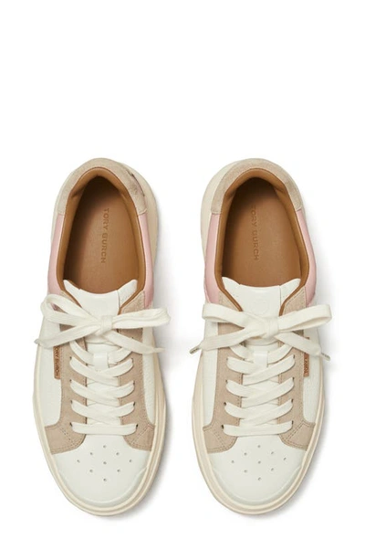 Tory Burch Ladybug Sneaker In White / Rosa / Calcare